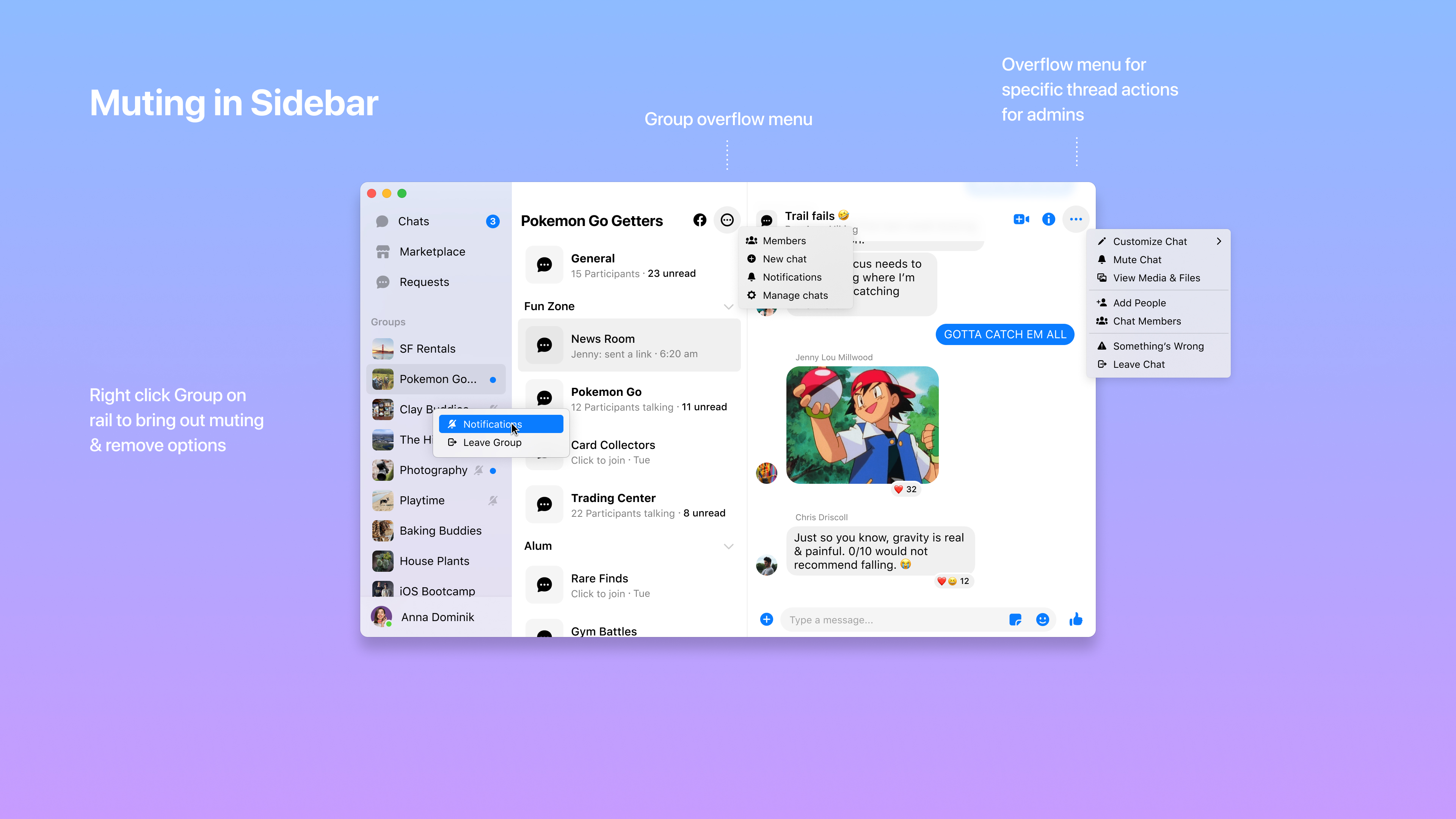 Muting in Sidebar
